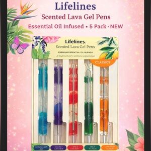 Lifelines Essential Oil Scented Lava Gel Pens Set